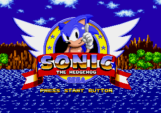 Unfair Sonic One Title Screen